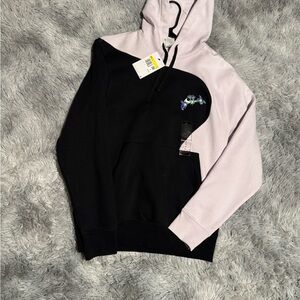 Stylish Black and Light Pink Hoodie